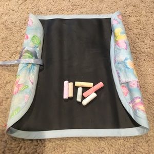 Travel chalkboard cloth